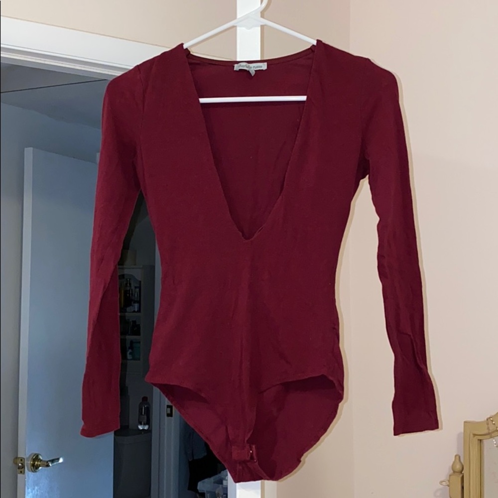 Burgundy Bodysuit